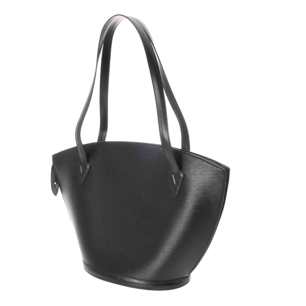 Louis Vuitton Epi Bag Leather Saint Jacques Noir Shoulder Black Poignier Longue